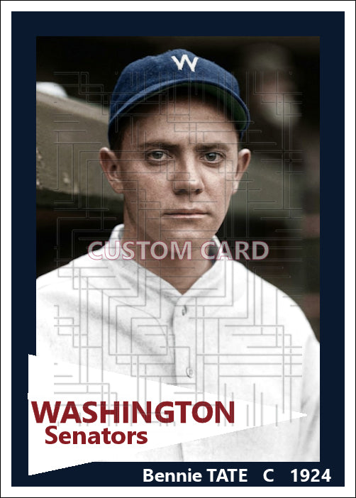 Bennie Tate - 1924 Washington Senators - choose a size & style
