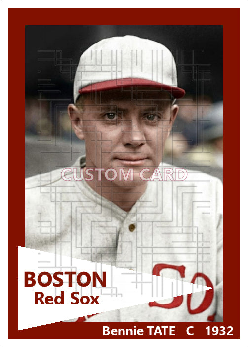 Bennie Tate - 1932 Boston Red Sox - choose a size & style