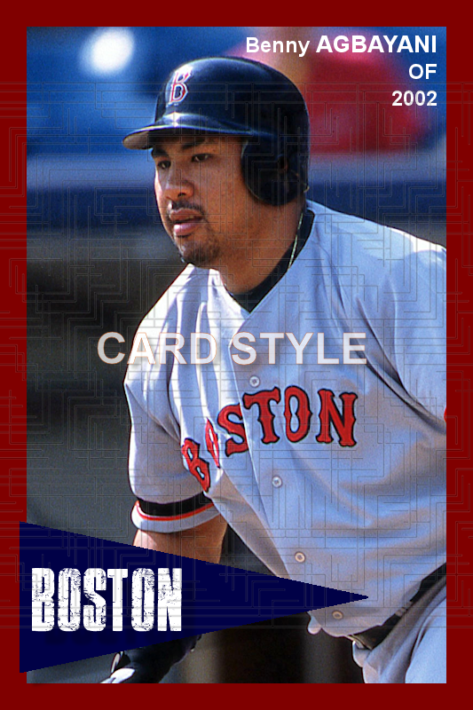 Benny Agbayani - 2002 Boston Red Sox - choose a size & style