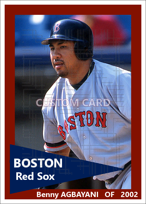 Benny Agbayani - 2002 Boston Red Sox - choose a size & style