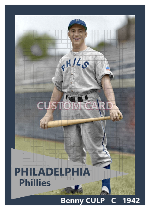 Benny Culp - 1942 Philadelphia Phillies - choose a size & style