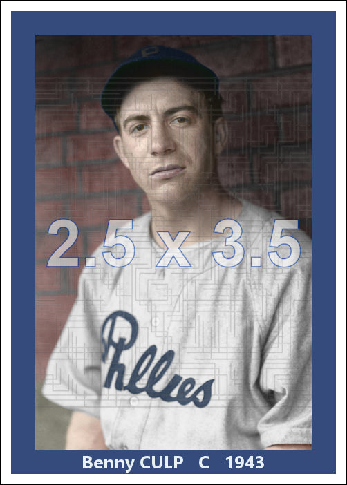Benny Culp - 1943 Philadelphia Phillies - choose a size & style