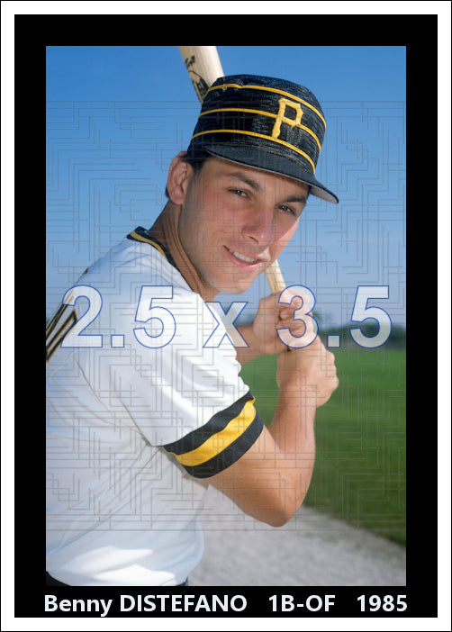 Benny Distefano - 1985 Pittsburgh Pirates - choose a size & style