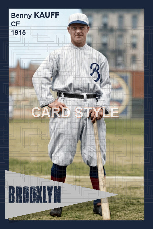 Benny Kauff - 1915 Brooklyn Tip-Tops - choose a size & style