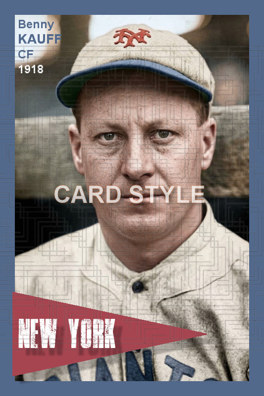Benny Kauff - 1918 New York Giants - choose a size & style