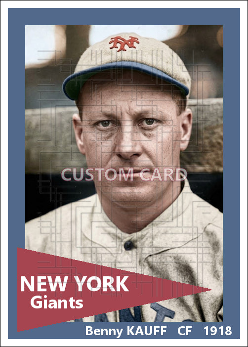 Benny Kauff - 1918 New York Giants - choose a size & style