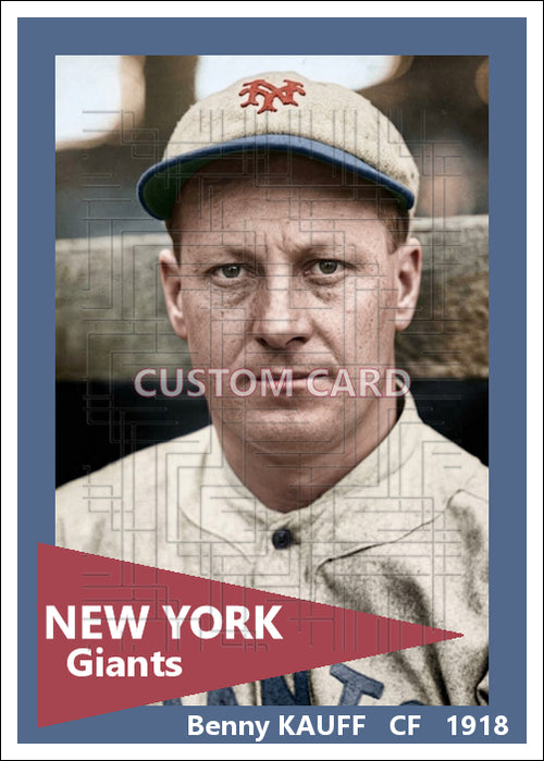Benny Kauff - 1918 New York Giants - choose a size & style