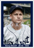 Benny McCoy - 1939 Detroit Tigers - choose a size & style