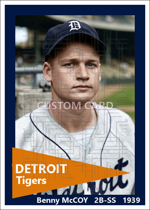 Benny McCoy - 1939 Detroit Tigers - choose a size & style