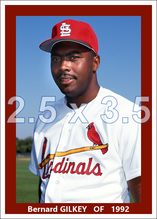 Bernard Gilkey - 1992 St. Louis Cardinals - choose a size & style