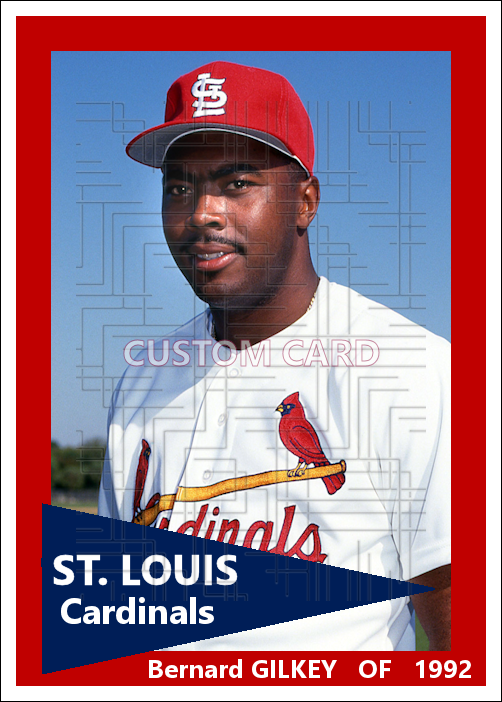 Bernard Gilkey - 1992 St. Louis Cardinals - choose a size & style