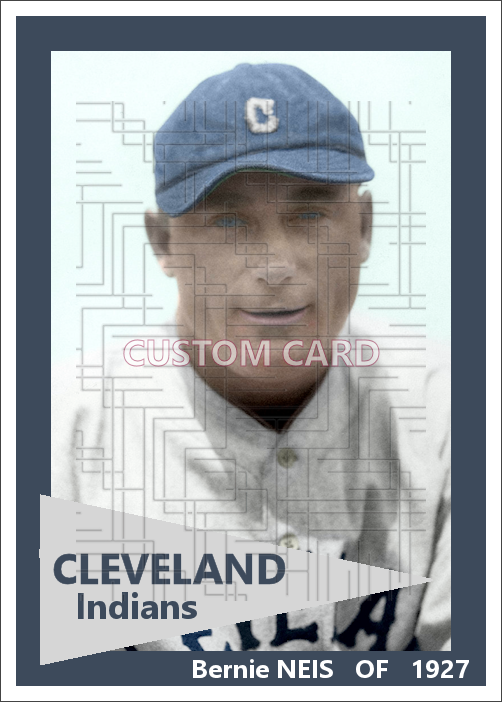 Bernie Neis - 1927 Cleveland Indians - choose a size & style