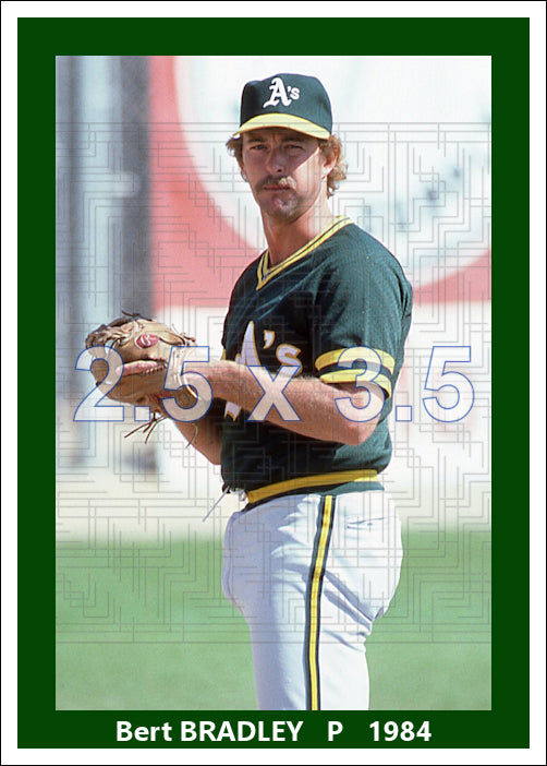 Bert Bradley - 1984 Oakland Athletics - choose a size & style
