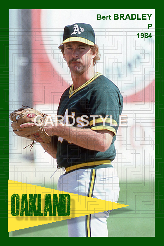 Bert Bradley - 1984 Oakland Athletics - choose a size & style
