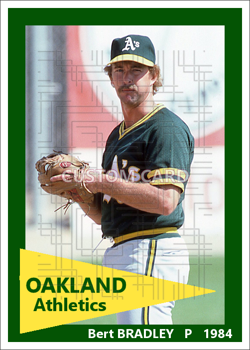 Bert Bradley - 1984 Oakland Athletics - choose a size & style