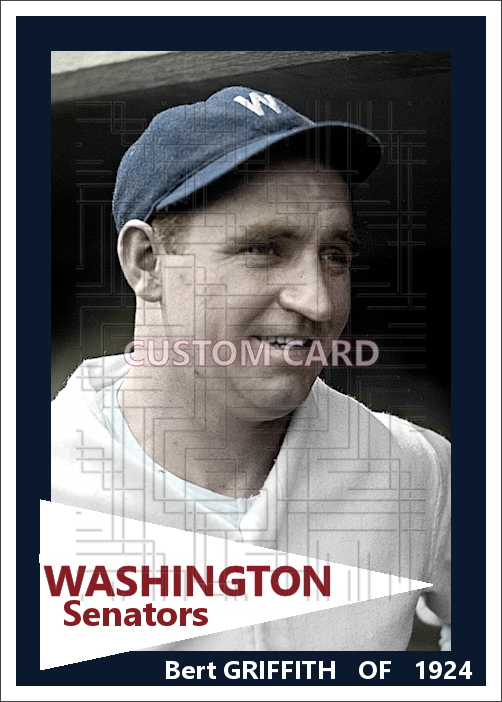 Bert Griffith - 1925 Washington Senators - choose a size & style