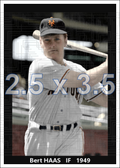Bert Haas - 1949 New York Giants - choose a size & style
