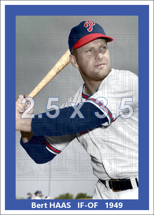 Bert Haas - 1949 Philadelphia Phillies - choose a size & style