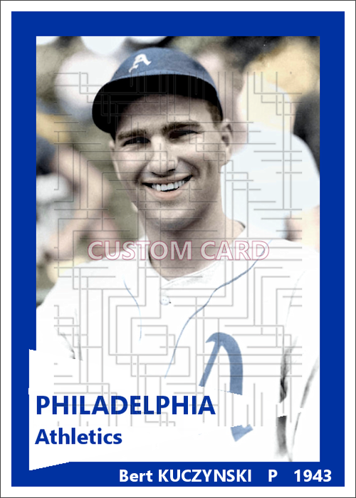Bert Kuczynski - 1941 Philadelphia Athletics - choose a size & style