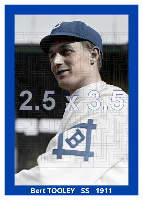Bert Tooley - 1911 Brooklyn Dodgers - choose a size & style