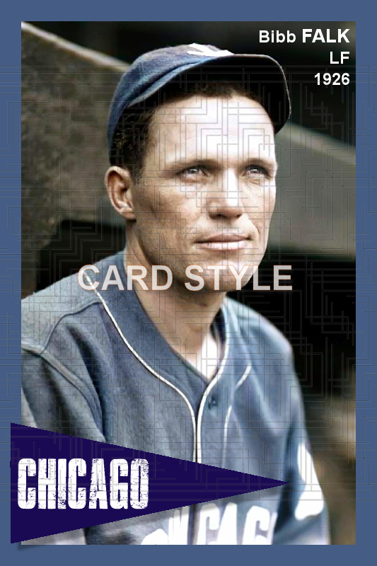 Bibb Falk - 1926 Chicago White Sox - choose a size & style