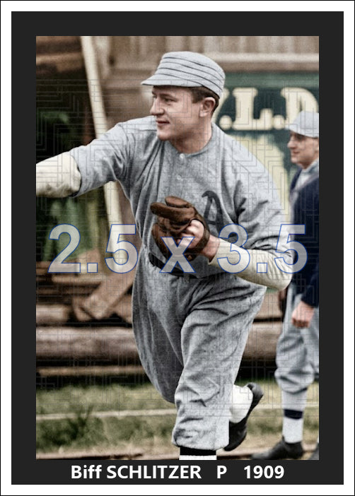 Biff Schlitzer - 1909 Philadelphia Athletics - choose a size & style