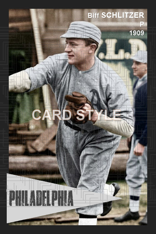 Biff Schlitzer - 1909 Philadelphia Athletics - choose a size & style