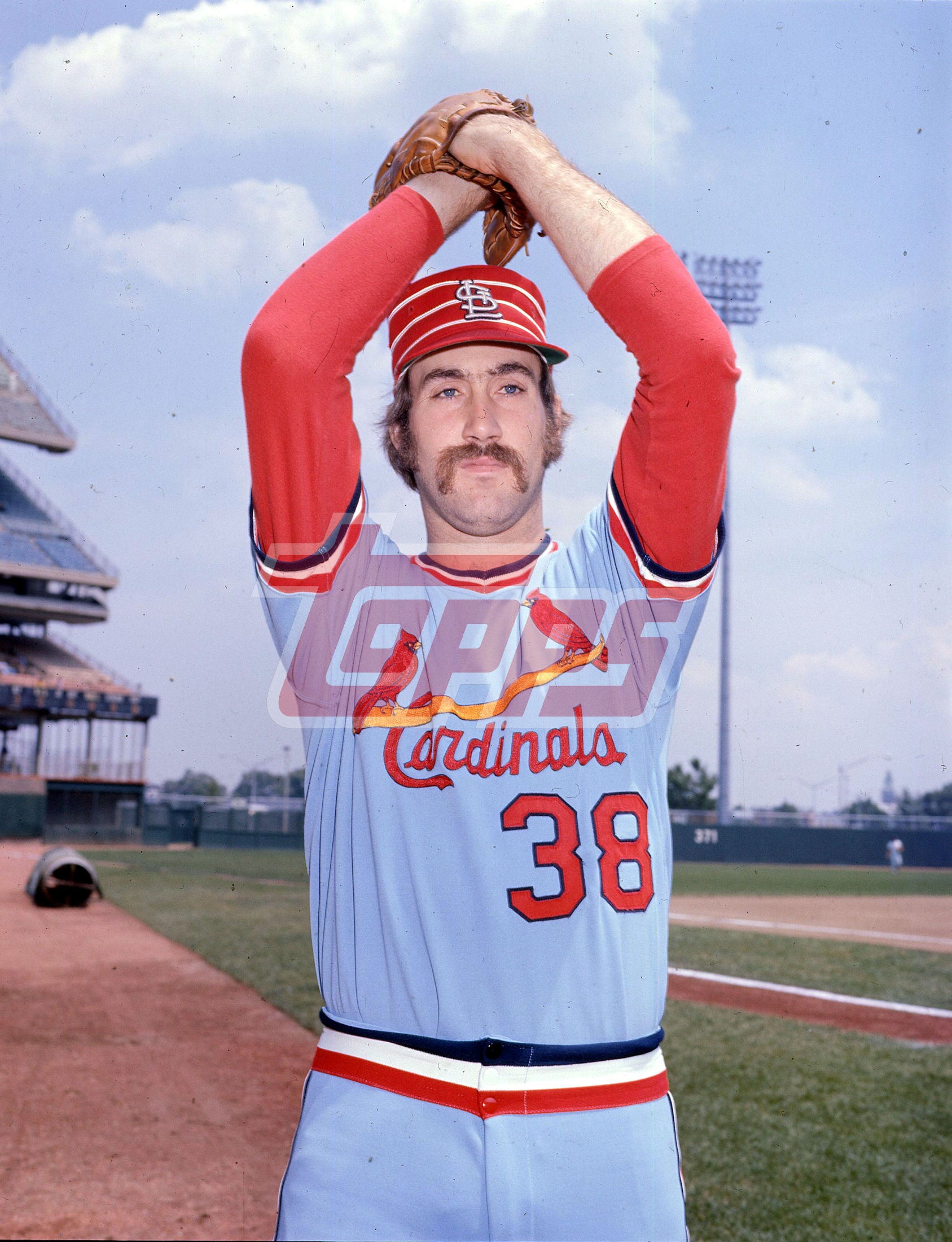 Bill Greif - 1976 St. Louis Cardinals - original ToppsVault medium format color transparency