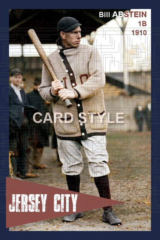 Bill Abstein - 1910 Jersey City Skeeters - choose a size & style