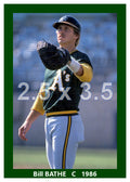 Bill Bathe - 1986 Oakland Athletics - choose a size & style