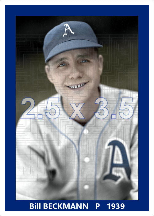 Bill Beckmann - 1939 Philadelphia Athletics - choose a size & style