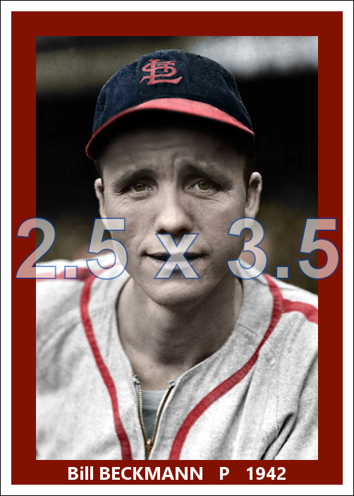 Bill Beckmann - 1942 St. Louis Cardinals - choose a size & style