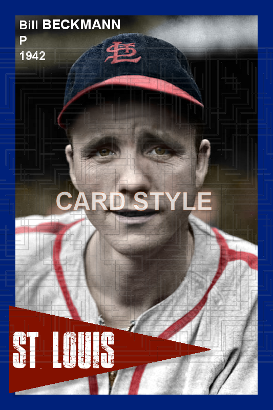 Bill Beckmann - 1942 St. Louis Cardinals - choose a size & style