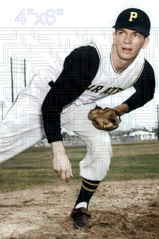 Bill Bell - 1955 Pittsburgh Pirates - choose a size & style