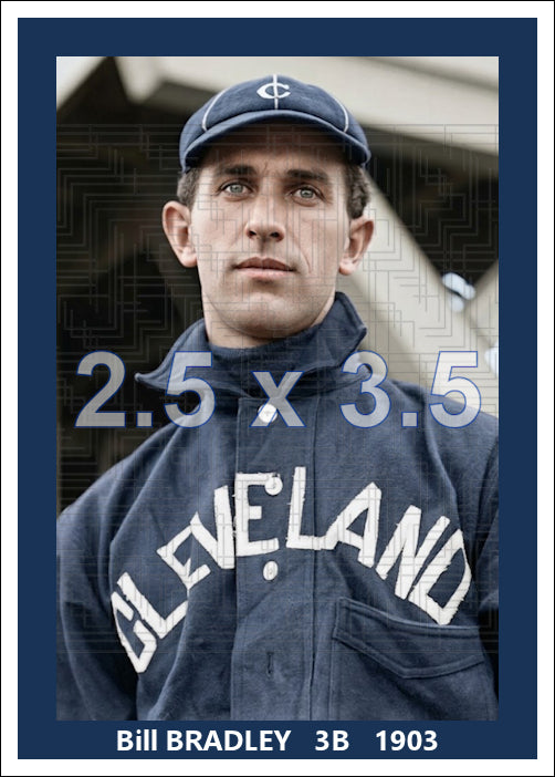 Bill Bradley - 1903 Cleveland Naps - choose a size & style