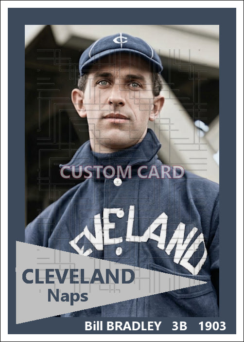 Bill Bradley - 1903 Cleveland Naps - choose a size & style