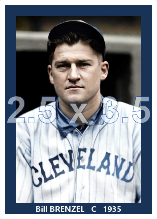 Bill Brenzel - 1935 Cleveland Indians - choose a size & style