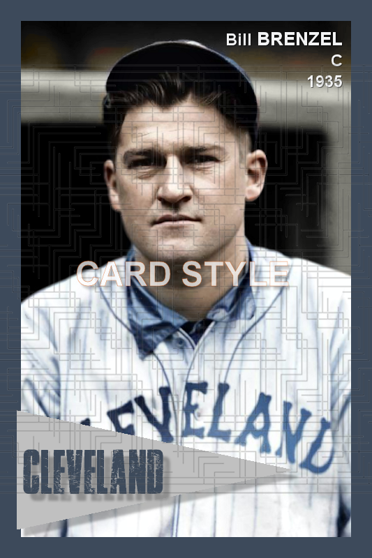 Bill Brenzel - 1935 Cleveland Indians - choose a size & style