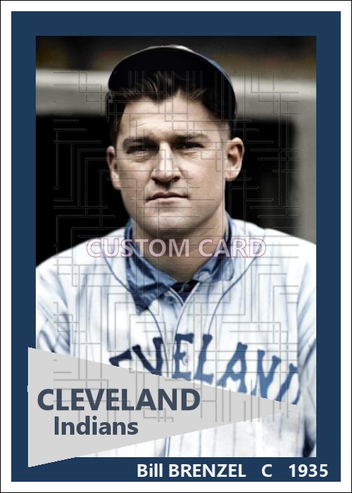 Bill Brenzel - 1935 Cleveland Indians - choose a size & style