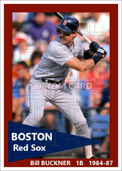 Bill Buckner - 1984-87 Boston Red Sox - choose a size & style