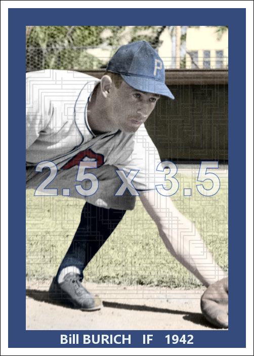 Bill Burich - 1942 Philadelphia Phillies - choose a size & style