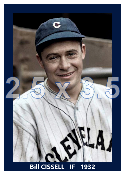 Bill Cissell - 1932 Cleveland Indians - choose a size & style