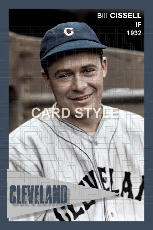 Bill Cissell - 1932 Cleveland Indians - choose a size & style