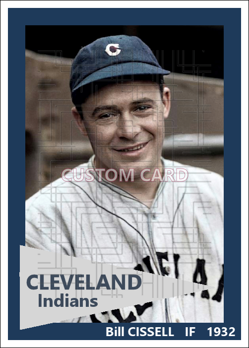 Bill Cissell - 1932 Cleveland Indians - choose a size & style
