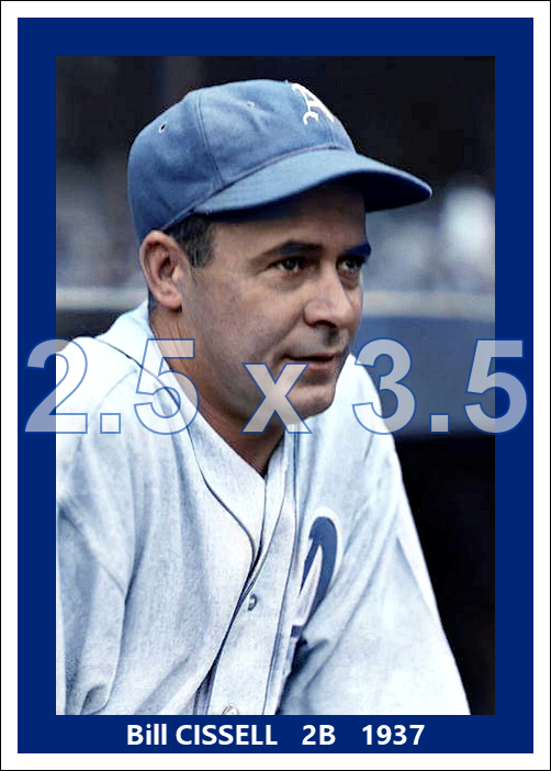 Bill Cissell - 1937 Philadelphia Athletics - choose a size & style