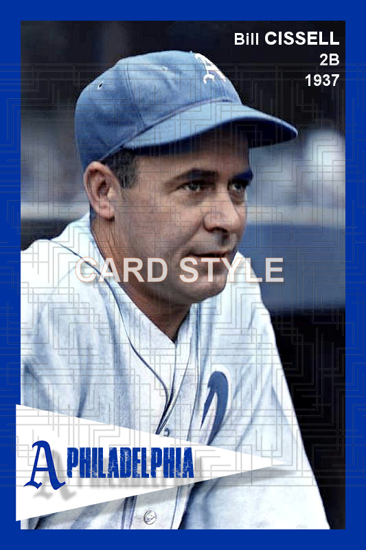Bill Cissell - 1937 Philadelphia Athletics - choose a size & style