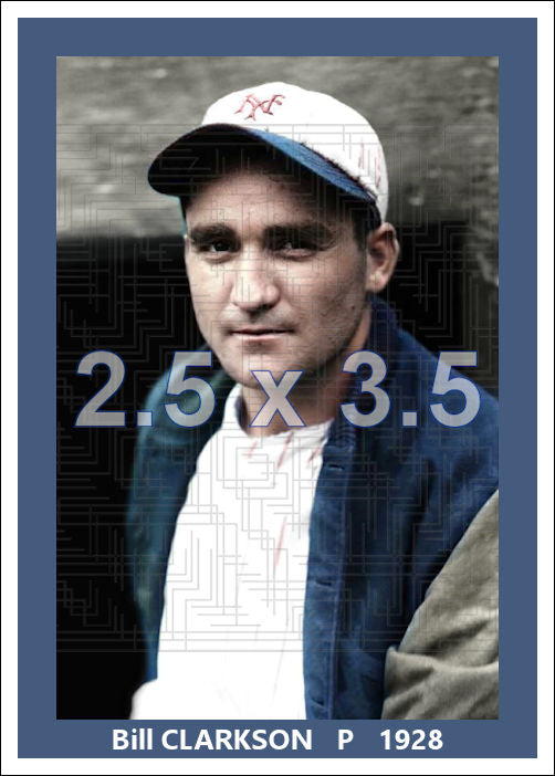 Bill Clarkson - 1928 New York Giants - choose a size & style
