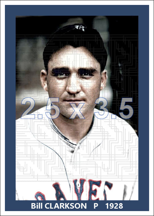 Bill Clarkson - 1928 Boston Braves - choose a size & style