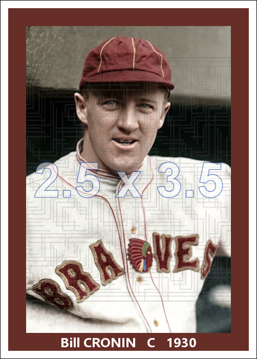 Bill Cronin - 1930 Boston Braves - choose a size & style
