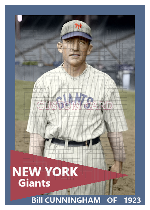 Bill Cunningham - 1923 New York Giants - choose a size & style